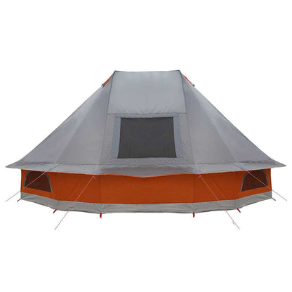 Familien-Tipi-Zelt Falten Grau, Orange 680 x 430 x 270 cm