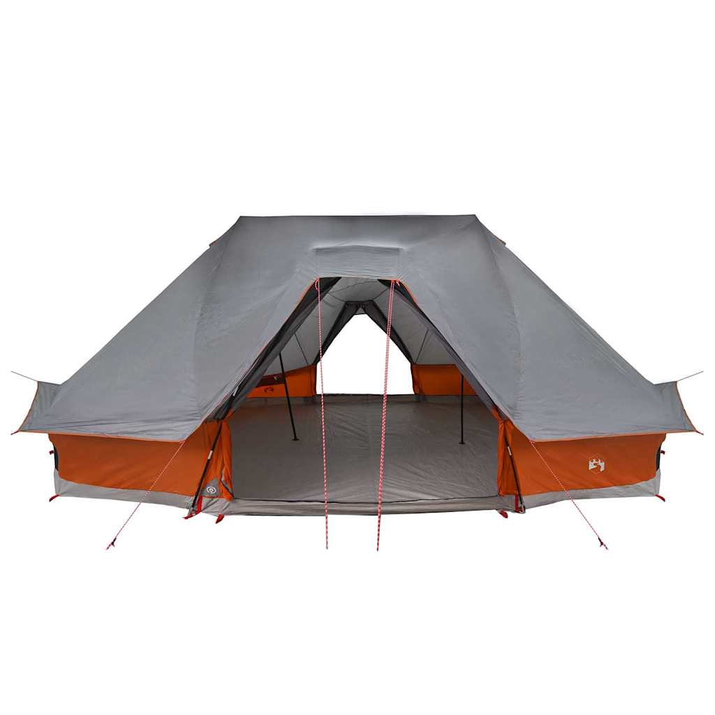 Familien-Tipi-Zelt Falten Grau, Orange 680 x 430 x 270 cm