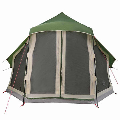 Familien-Tipi-Zelt mit Dach Grün 404 x 370 x 270 cm