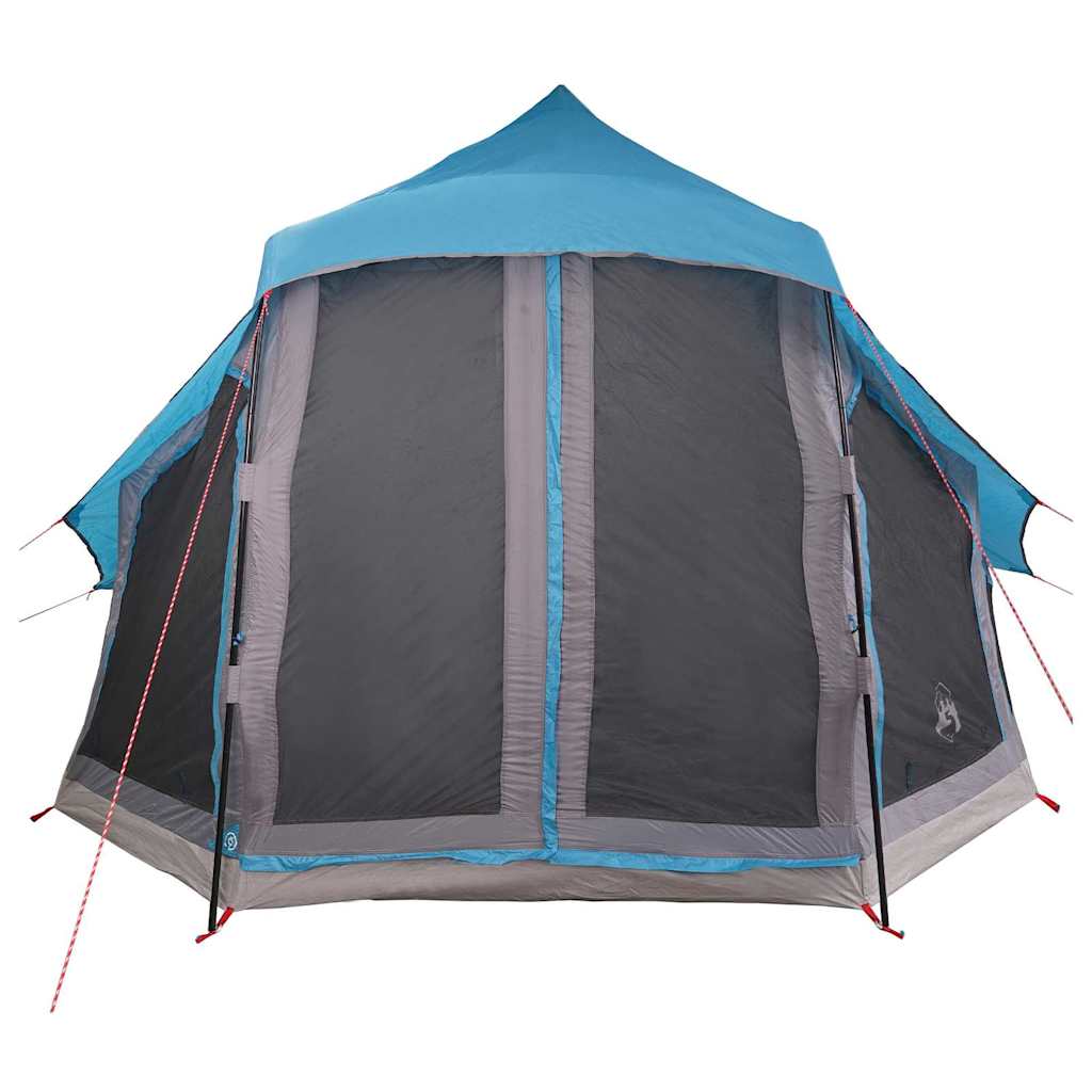 Familien-Tipi-Zelt mit Dach Blau 404 x 370 x 270 cm