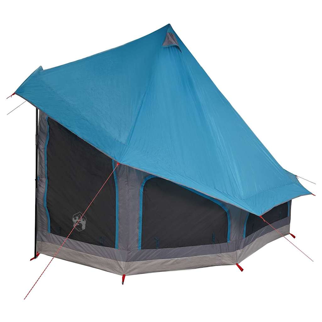 Familien-Tipi-Zelt mit Dach Blau 404 x 370 x 270 cm