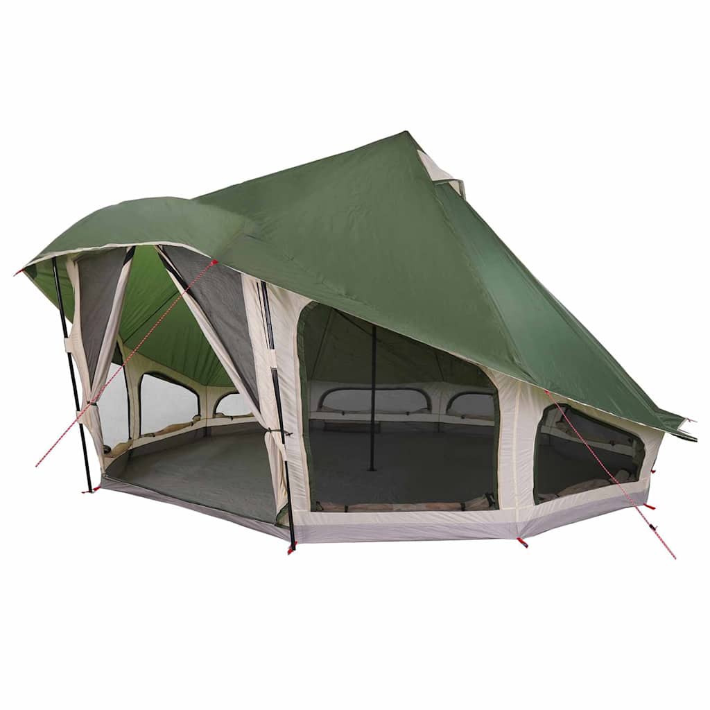 Familien-Tipi-Zelt mit Dach Grün 508 x 470 x 300 cm
