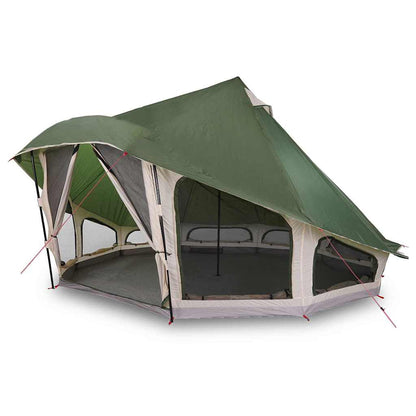 Familien-Tipi-Zelt mit Dach Grün 508 x 470 x 300 cm