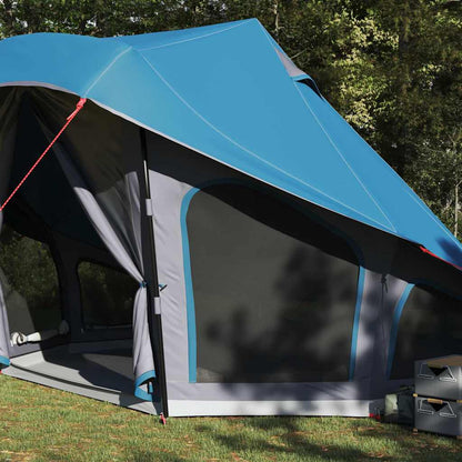 Familien-Tipi-Zelt mit Dach Blau und Grau 508 x 470 x 300 cm