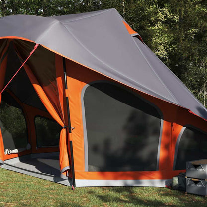 Familien-Tipi-Zelt mit Dach Grau und Orange 508 x 470 x 300 cm