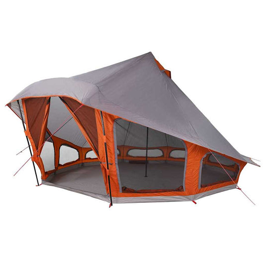 Familien-Tipi-Zelt mit Dach Grau, Orange 508 x 470 x 300 cm