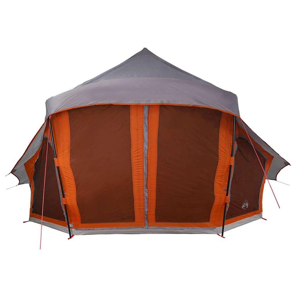 Familien-Tipi-Zelt mit Dach Grau, Orange 508 x 470 x 300 cm