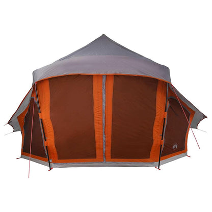 Familien-Tipi-Zelt mit Dach Grau, Orange 508 x 470 x 300 cm