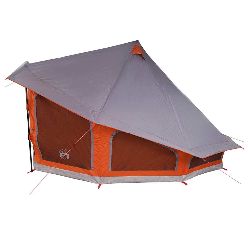 Familien-Tipi-Zelt mit Dach Grau, Orange 508 x 470 x 300 cm