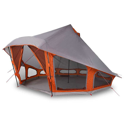 Familien-Tipi-Zelt mit Dach Grau, Orange 508 x 470 x 300 cm