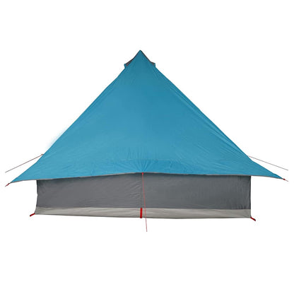 Familien-Tipi-Zelt Falten Manuell Blau, Grau 358 x 296 x 258 cm