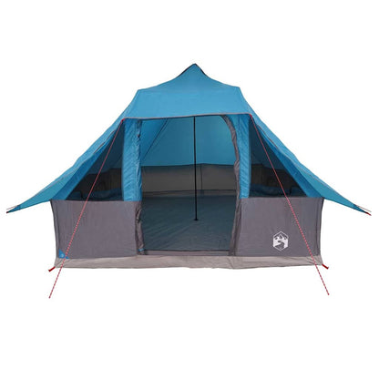 Familien-Tipi-Zelt Falten Manuell Blau, Grau 358 x 296 x 258 cm
