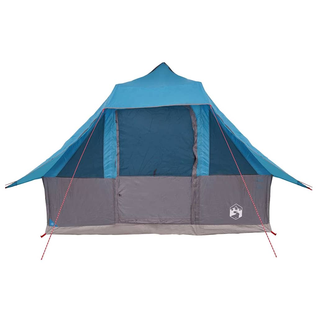 Familien-Tipi-Zelt Falten Manuell Blau, Grau 358 x 296 x 258 cm