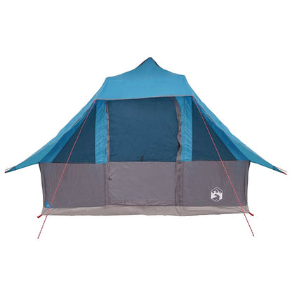 Familien-Tipi-Zelt Falten Manuell Blau, Grau 358 x 296 x 258 cm