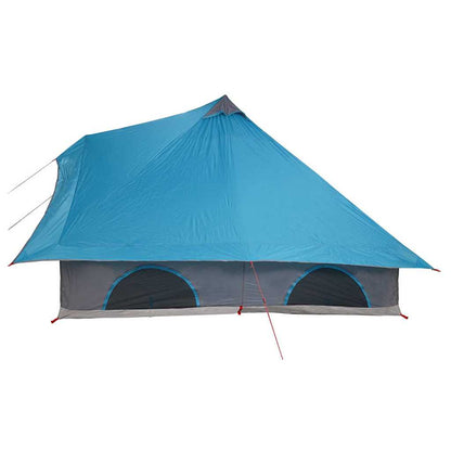 Familien-Tipi-Zelt Falten Manuell Blau, Grau 358 x 296 x 258 cm