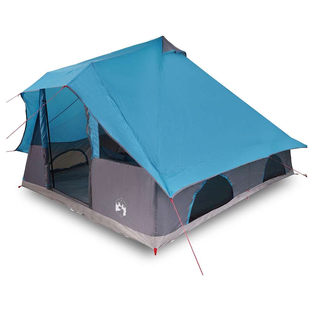 Familien-Tipi-Zelt Falten Manuell Blau, Grau 358 x 296 x 258 cm