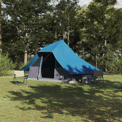 Familien-Tipi-Zelt mit Dach Blau 364 x 281 x 257 cm