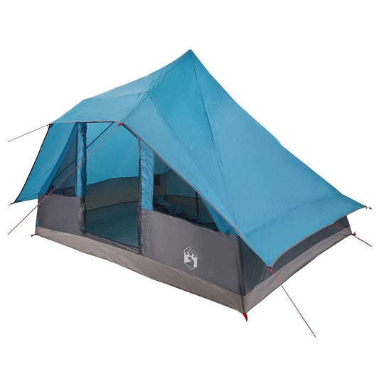Familien-Tipi-Zelt mit Dach Blau 364 x 281 x 257 cm