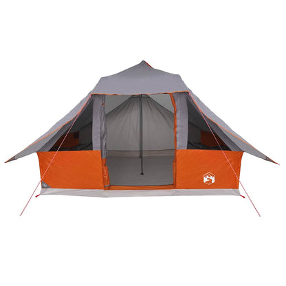 Familien-Tipi-Zelt mit Dach Grau, Orange 364 x 281 x 257 cm