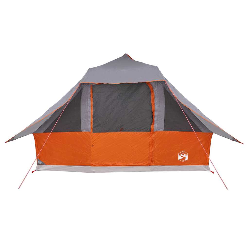 Familien-Tipi-Zelt mit Dach Grau, Orange 364 x 281 x 257 cm