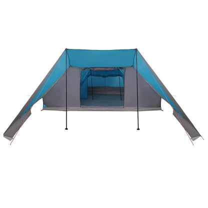 Familienzelt mit Dach Blau, Grau 660 x 456 x 200 cm