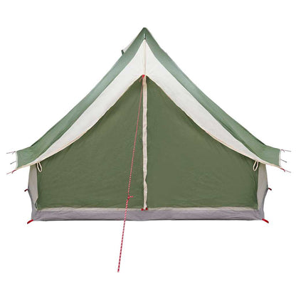 Familien-Tipi-Zelt mit Dach Grün und Beige 400 x 346 x 250 cm