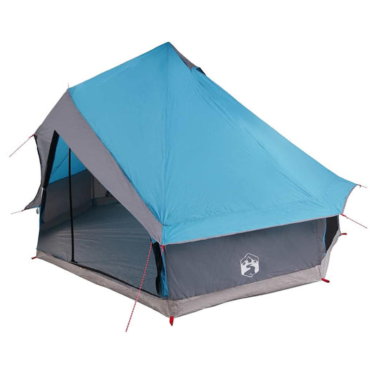 Familien-Tipi-Zelt mit Dach Blau, Grau 400 x 346 x 250 cm