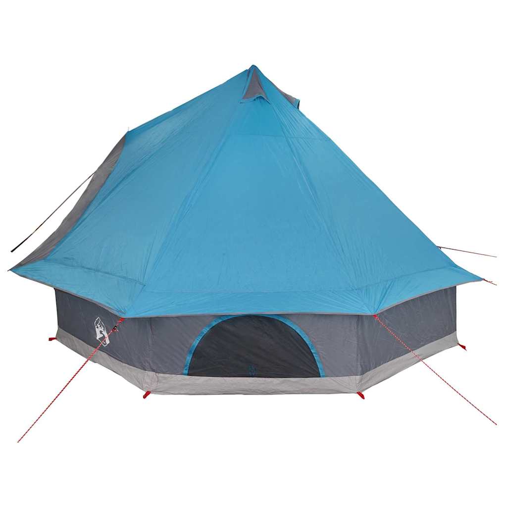 Familien-Tipi-Zelt mit Dach Blau, Grau 400 x 346 x 250 cm