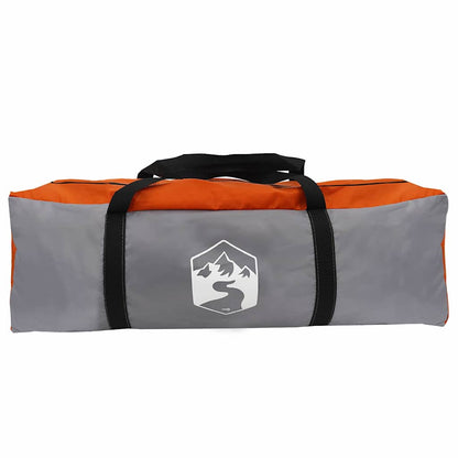 Familien-Tipi-Zelt mit Dach Grau, Orange 400 x 346 x 250 cm