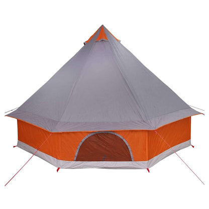 Familien-Tipi-Zelt mit Dach Grau, Orange 400 x 346 x 250 cm