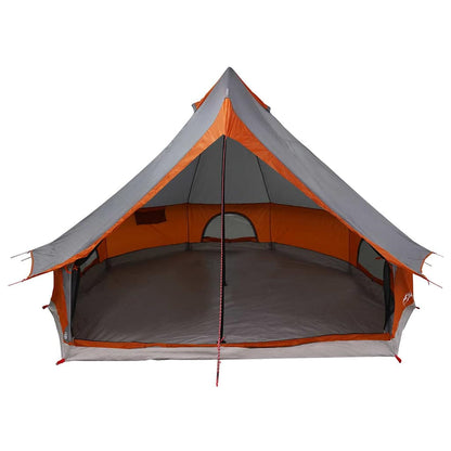 Familien-Tipi-Zelt mit Dach Grau, Orange 400 x 346 x 250 cm