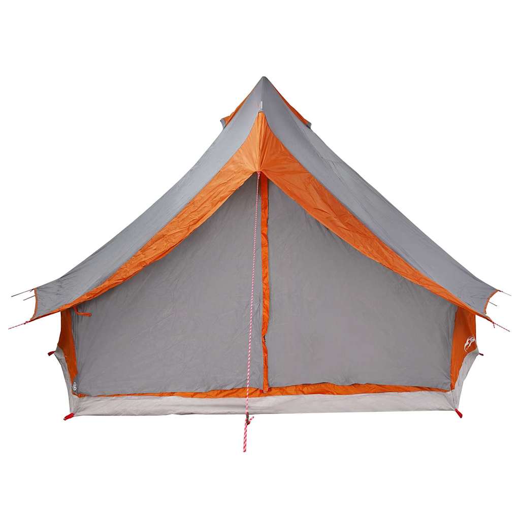 Familien-Tipi-Zelt mit Dach Grau, Orange 400 x 346 x 250 cm