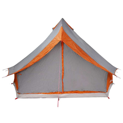 Familien-Tipi-Zelt mit Dach Grau, Orange 400 x 346 x 250 cm