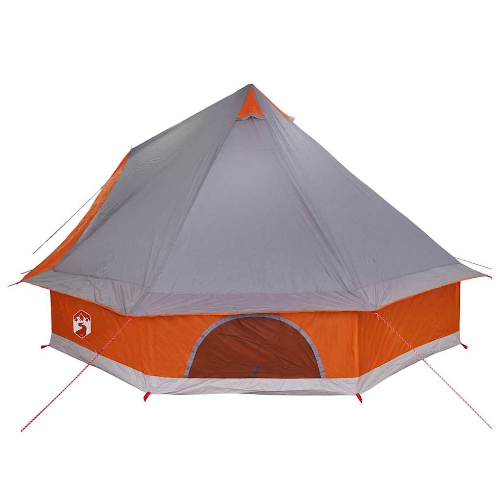 Familien-Tipi-Zelt mit Dach Grau, Orange 400 x 346 x 250 cm