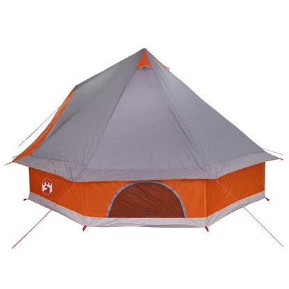 Familien-Tipi-Zelt mit Dach Grau, Orange 400 x 346 x 250 cm