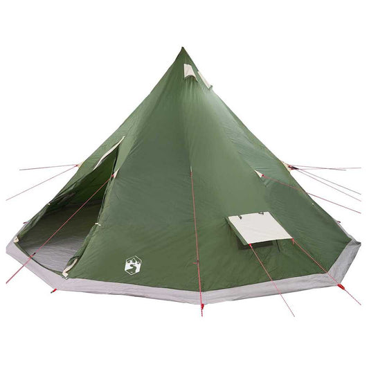 Familien-Tipi-Zelt mit Dach Grün 560 x 560 x 300 cm