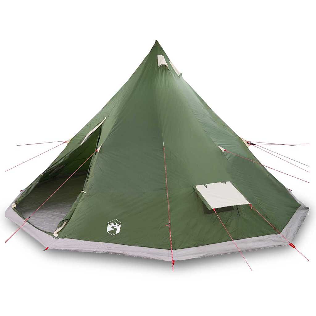 Familien-Tipi-Zelt mit Dach Grün 560 x 560 x 300 cm