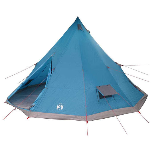 Familien-Tipi-Zelt mit Dach Blau, Grau 560 x 560 x 300 cm