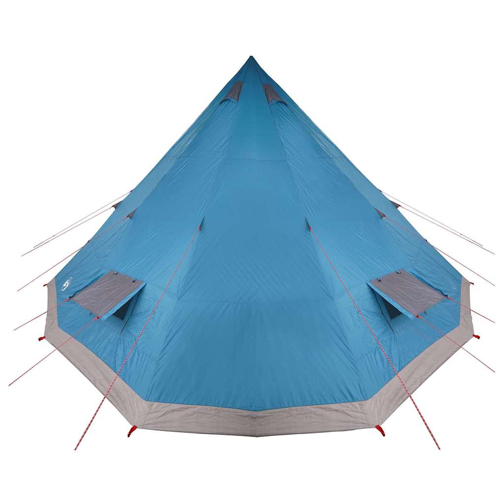 Familien-Tipi-Zelt mit Dach Blau, Grau 560 x 560 x 300 cm