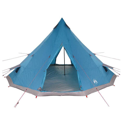 Familien-Tipi-Zelt mit Dach Blau, Grau 560 x 560 x 300 cm