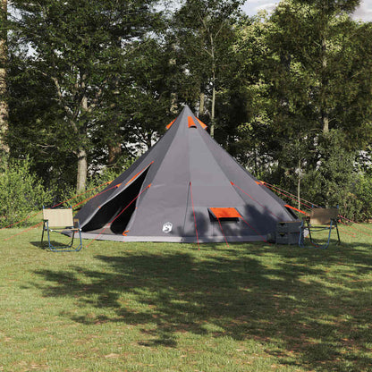 Familien-Tipi-Zelt mit Dach Grau, Orange 560 x 560 x 300 cm