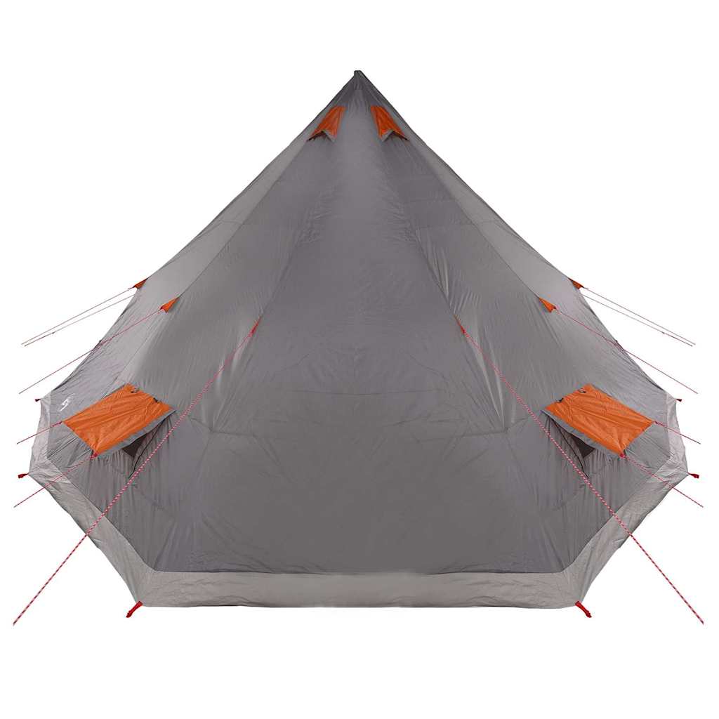 Familien-Tipi-Zelt mit Dach Grau, Orange 560 x 560 x 300 cm