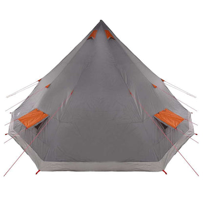 Familien-Tipi-Zelt mit Dach Grau, Orange 560 x 560 x 300 cm