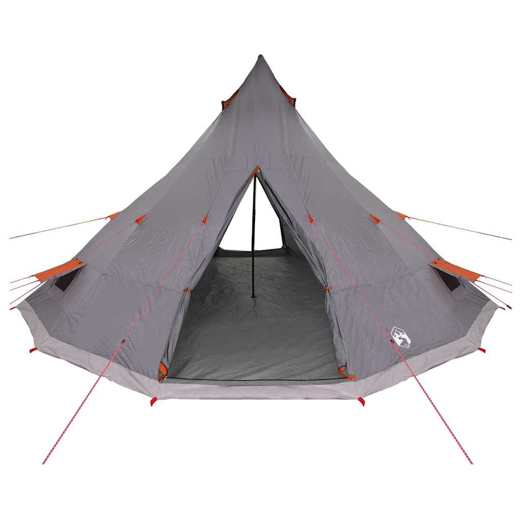 Familien-Tipi-Zelt mit Dach Grau, Orange 560 x 560 x 300 cm