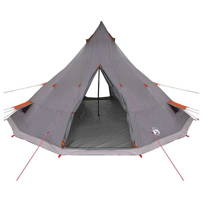 Familien-Tipi-Zelt mit Dach Grau, Orange 560 x 560 x 300 cm