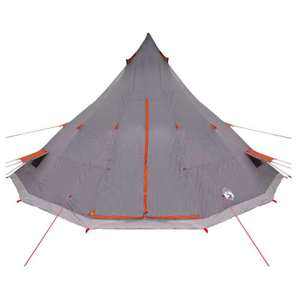 Familien-Tipi-Zelt mit Dach Grau, Orange 560 x 560 x 300 cm