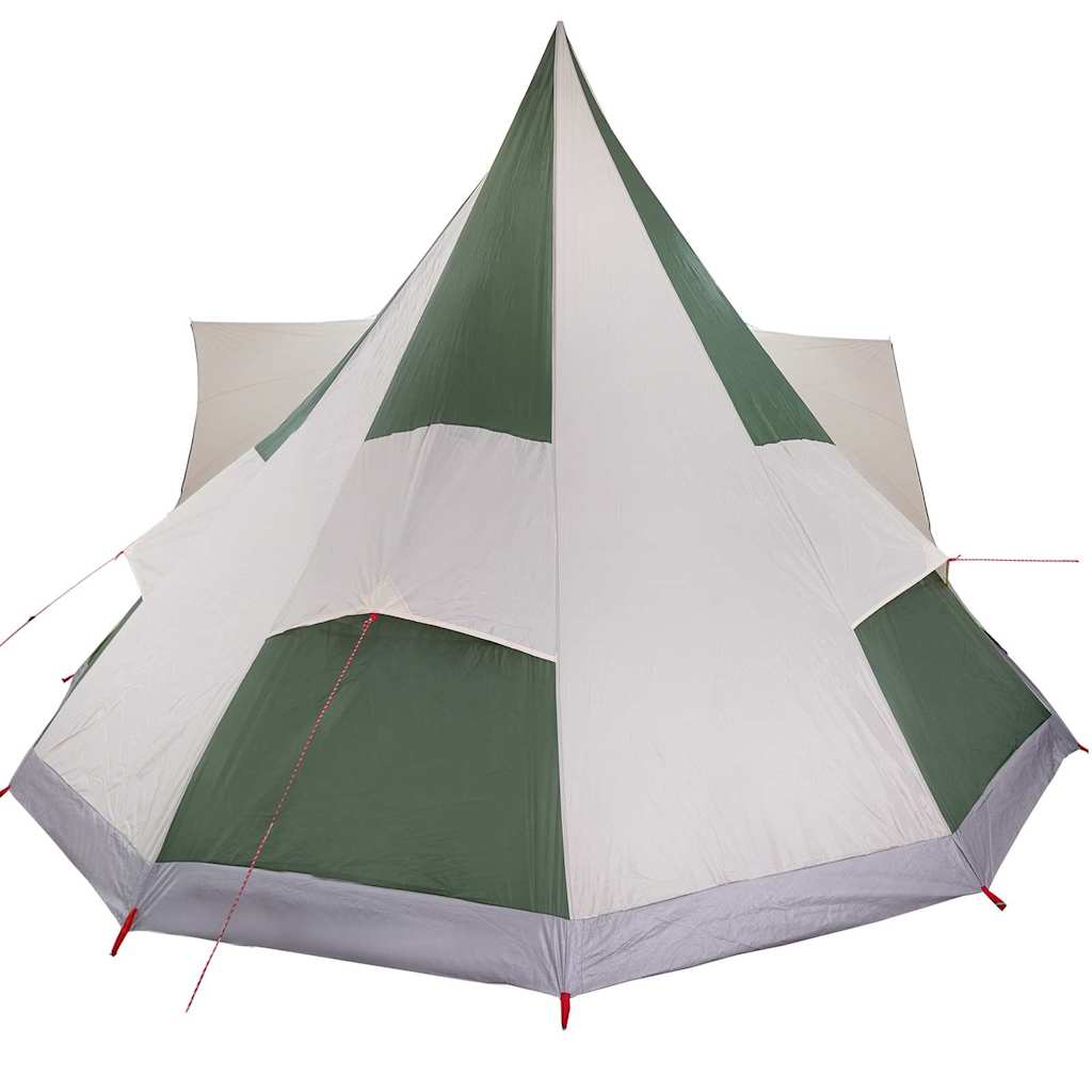 Familien-Tipi-Zelt mit Dach Grün, Beige 510 x 690 x 330 cm