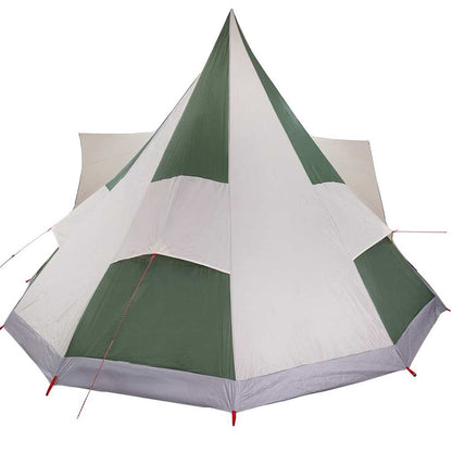 Familien-Tipi-Zelt mit Dach Grün, Beige 510 x 690 x 330 cm