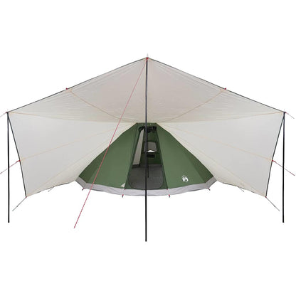 Familien-Tipi-Zelt mit Dach Grün, Beige 510 x 690 x 330 cm