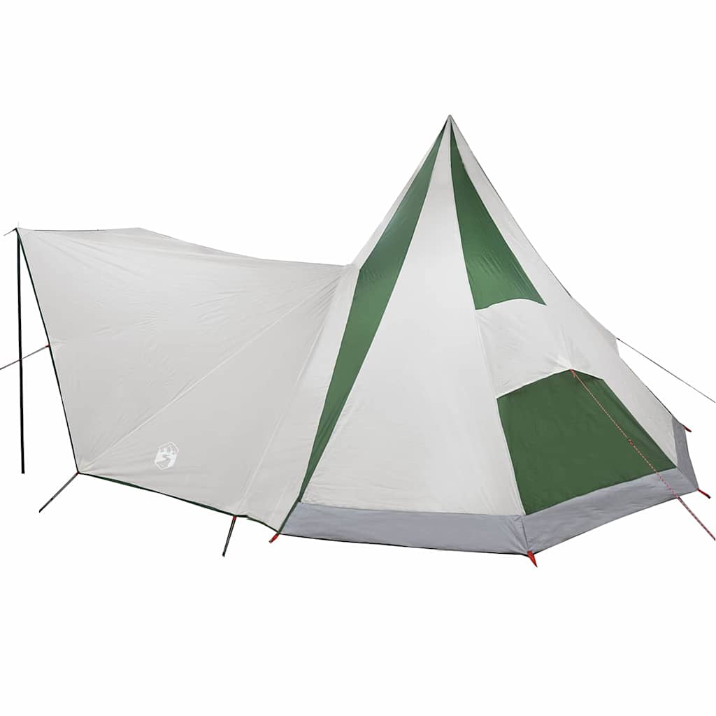 Familien-Tipi-Zelt mit Dach Grün, Beige 510 x 690 x 330 cm